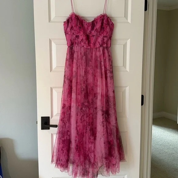 Monique Lhuillier Pink Tulle Dress - Picture 5 of 5
